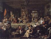 William Hogarth Election Series painting